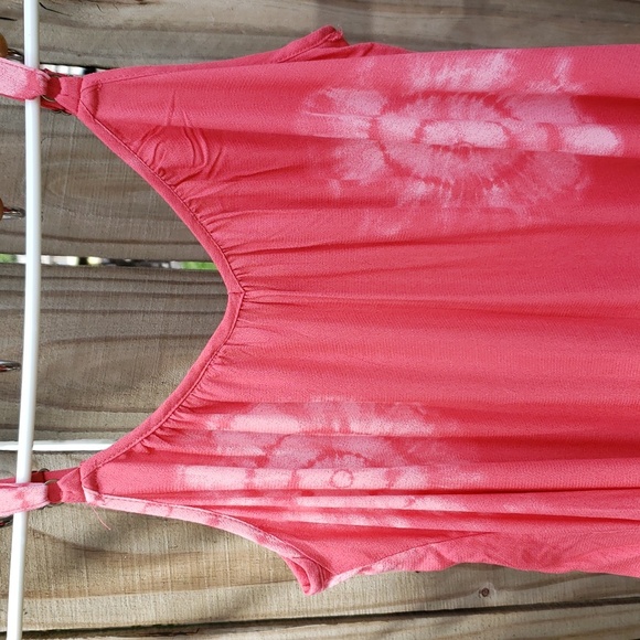 BNWT Knox Rose Island Red Tie-Dye Oversized Flowy Sleeveless Maxi (S) - Picture 8 of 9